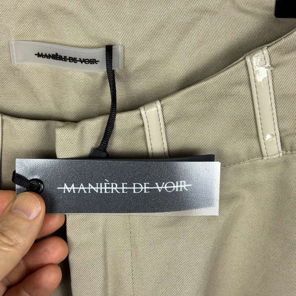 Marniere de Voir Women Wide Leg Cargo Pants Sz 0 Corset Drawstring Hem Grunge - Picture 7 of 15